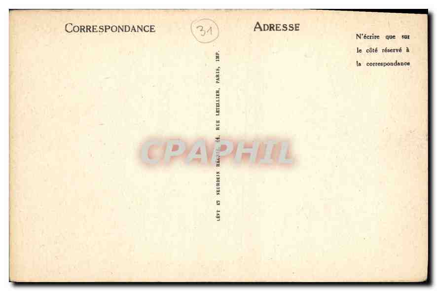 CPA Luchon Chemin de Fer de Superbagneres Le Viaduc  — Rückseite