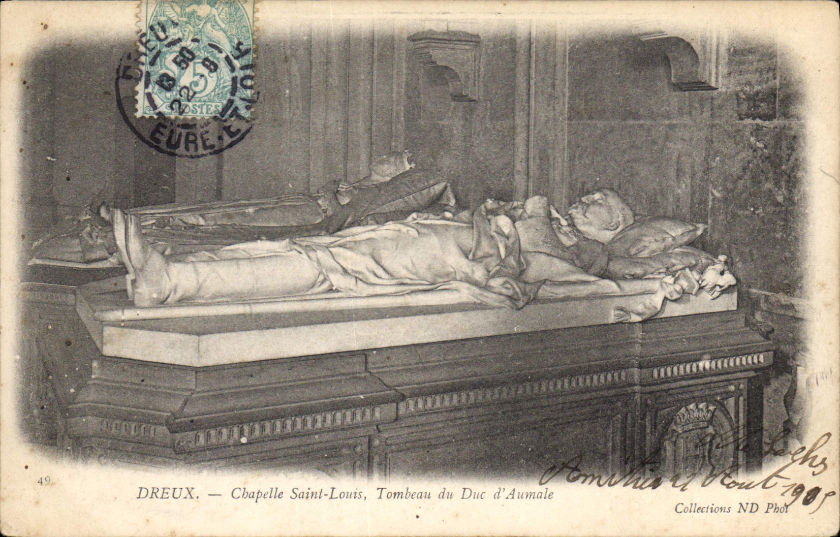 CPA Dreux Chapelle Saint Louis Tombeau du Duc d'Aumale 