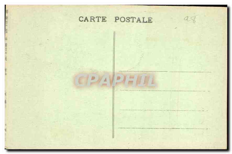 CPA Chartres La Cathedrale Frontons au deuxieme etage du clocher vieux  — Verso