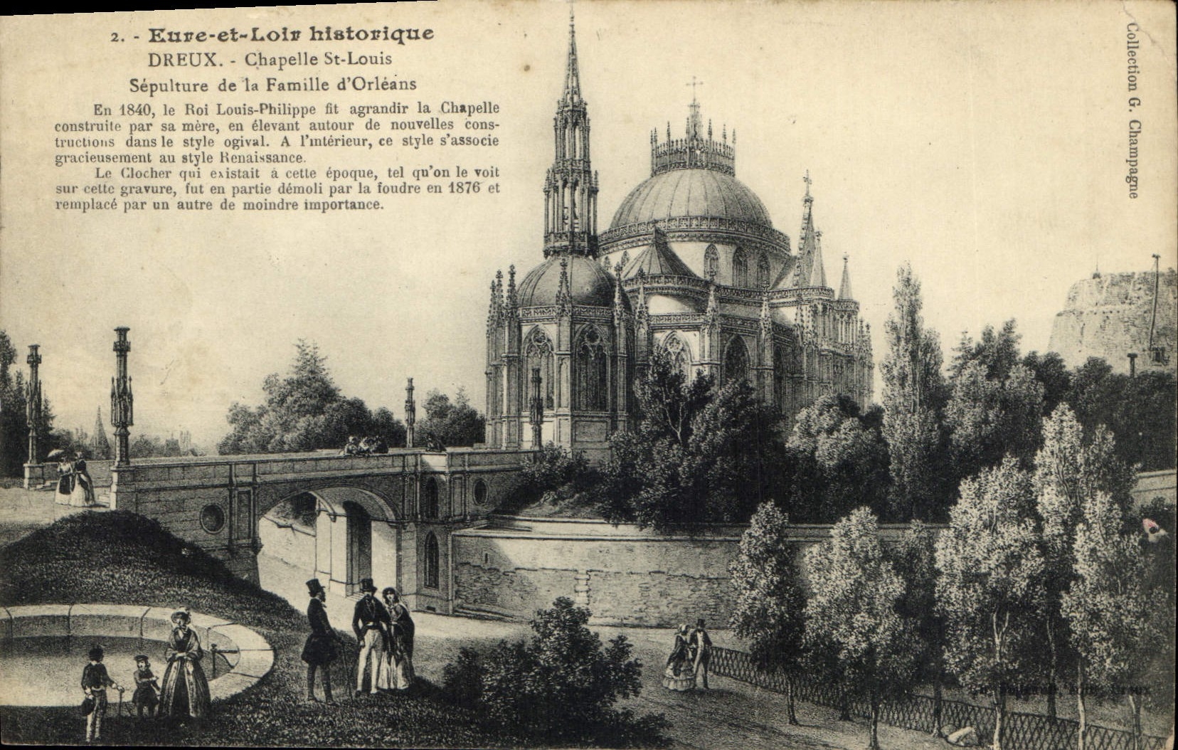 Dreux - Chapelle Saint-Louis — Sépulture de la Famille d'Orléans — Collection G. Champagne