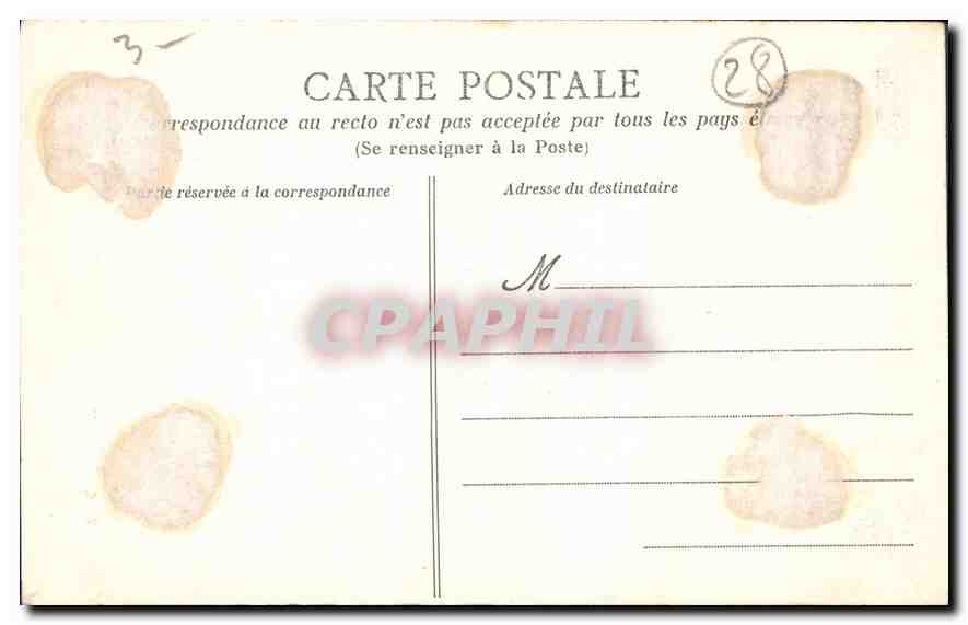 CPA Chartres Cathedrale Portail sud en entier  — Rückseite