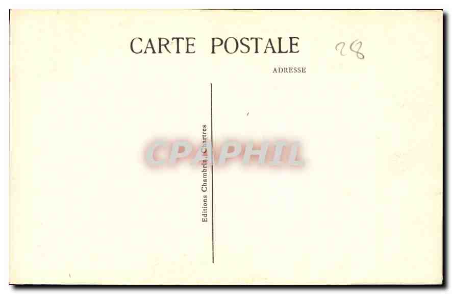 CPA Cathedrale de Chartres musique Portail Royal XII siecle  — Rückseite