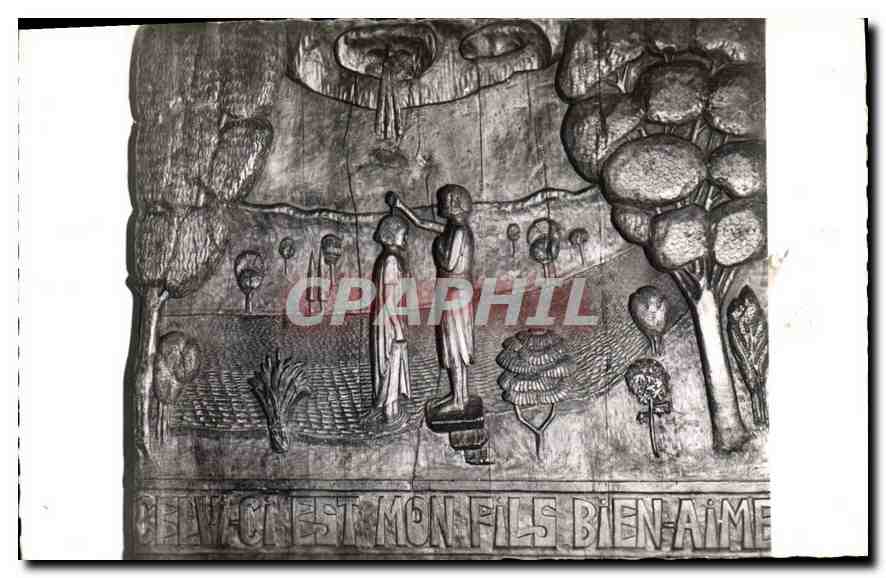 Dreux — Église Notre-Dame des Rochelles — Bas-relief du baptistère
