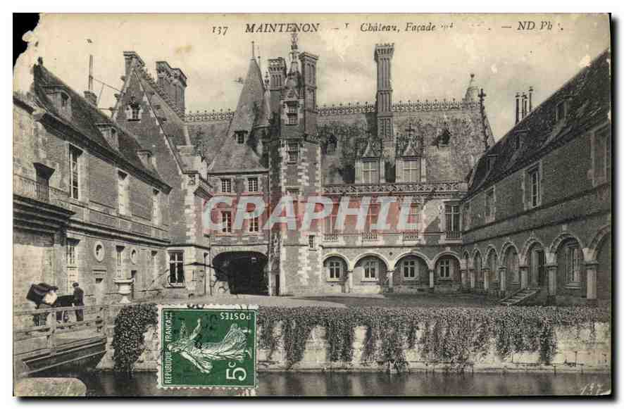 CPA Maintenon Chateau Facade Sud 