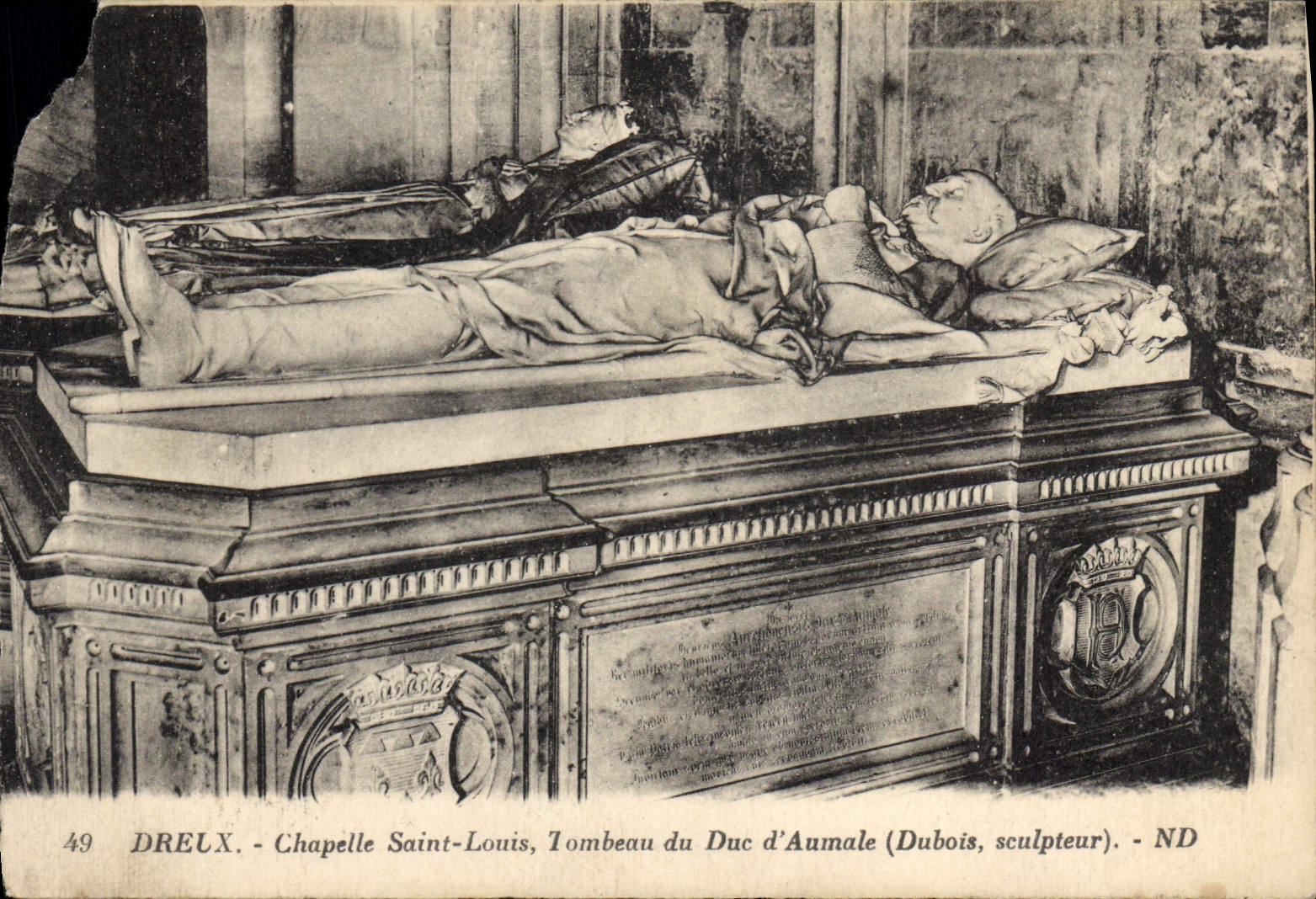 Chapelle Saint-Louis — Tombeau du Duc d'Aumale (sculpteur Dubois) — DREUX