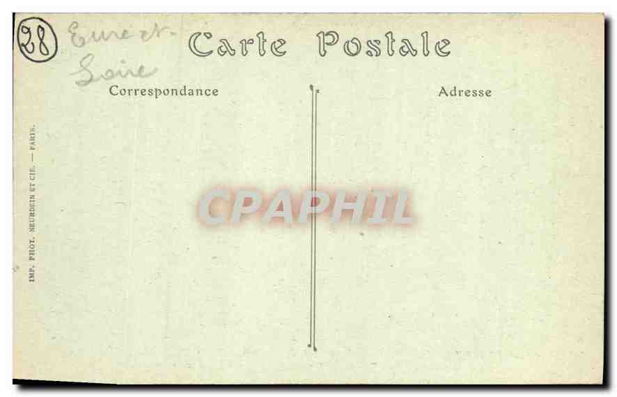 CPA Cathedrale de Chartres Fragment au Tour du Choeur XVI siecle Sommeil de Saint Joseph Adoration d — Rückseite