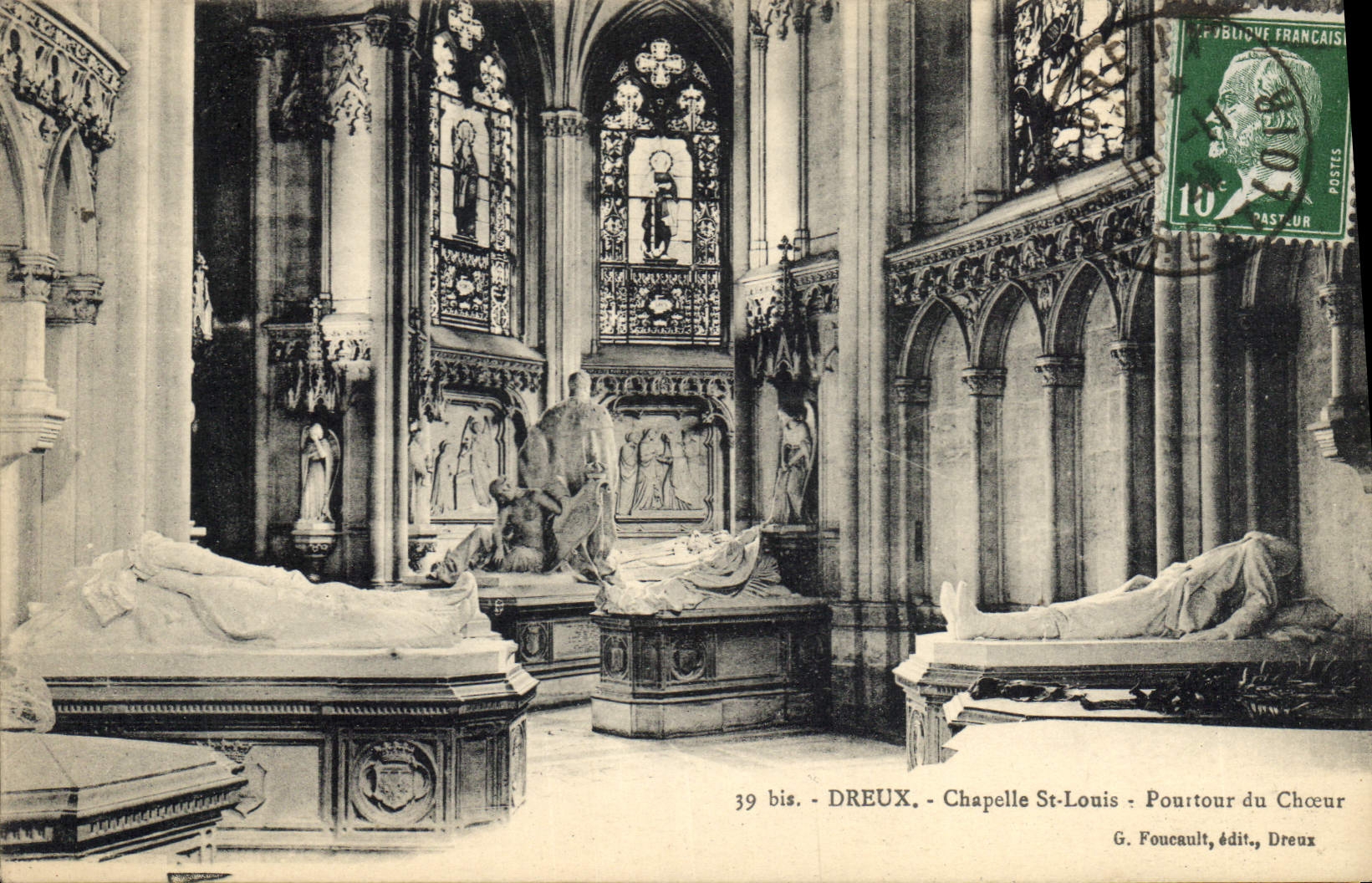 Dreux - Chapelle Saint-Louis : Pouttour du Chœur — G. Foucault, édit., Dreux