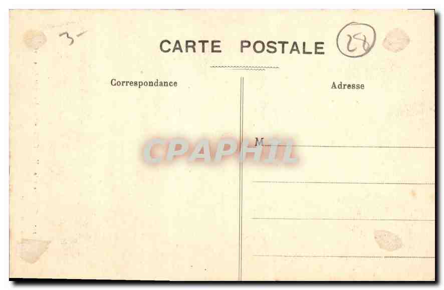 CPA Cathedrale de Chartres Bas Cote droit de la Nef  — Back