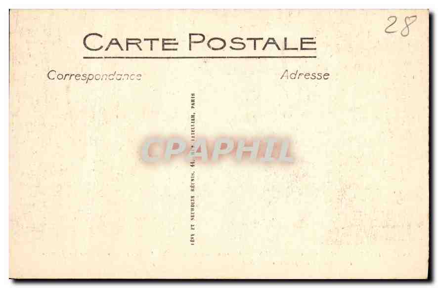 CPA Cathedrale de Chartres Pourtour du Choeur XVI siecle Agonie de Jesus le Baiser de Judas  — Rückseite