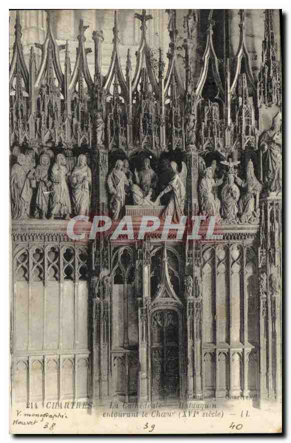 CPA Chartres la Cathedrale entourant le Choeur XVI siecle 
