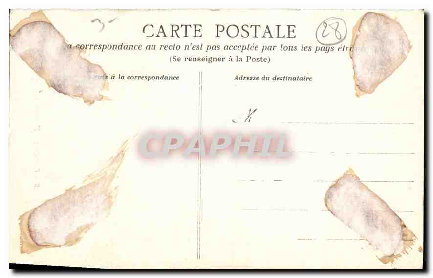 CPA Chartres Cathedrale Fragment du Portail Sud  — Rückseite
