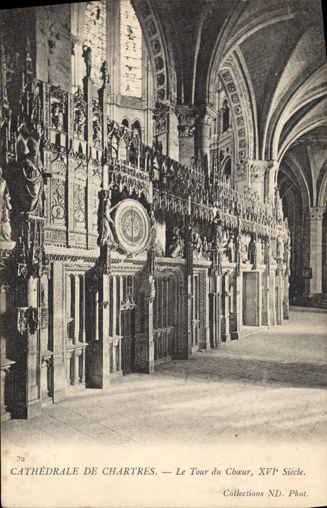 Cathédrale de Chartres — Le Tour du Chœur, XVIe Siècle. Phot. Collections ND.