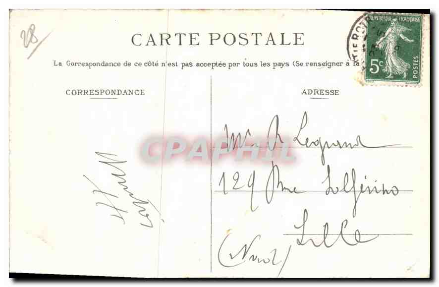 CPA Nogent le Rotrou Chateau de St Jean Angle  — Verso
