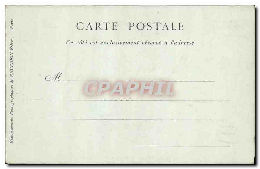 CPA Cathedrale de Chartres Portail nord  — Verso