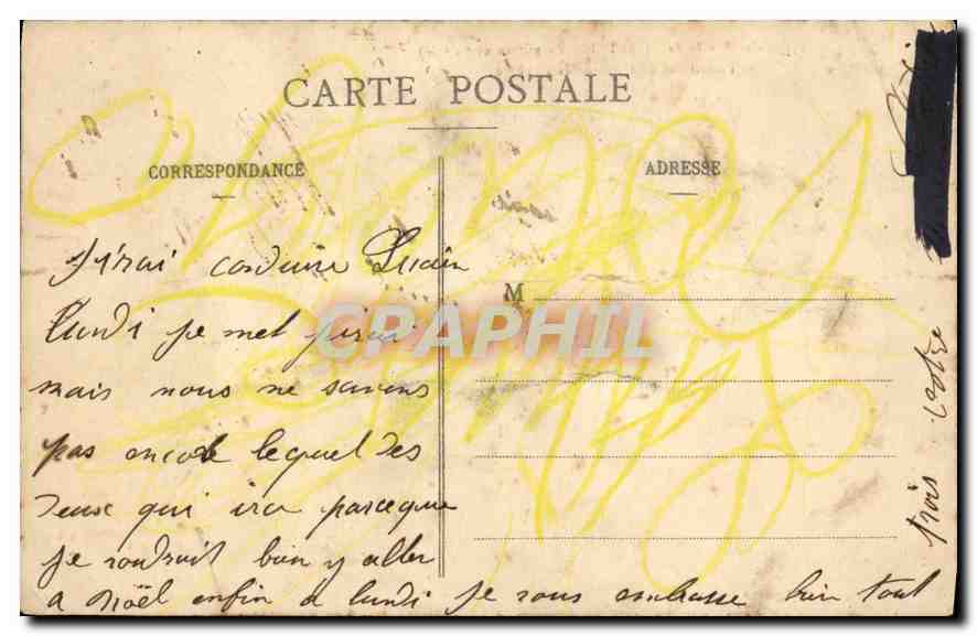 CPA Cathedrale de Chartres du XII au XVI siecle Portail Nord et Entree de l'Eveche  — Verso