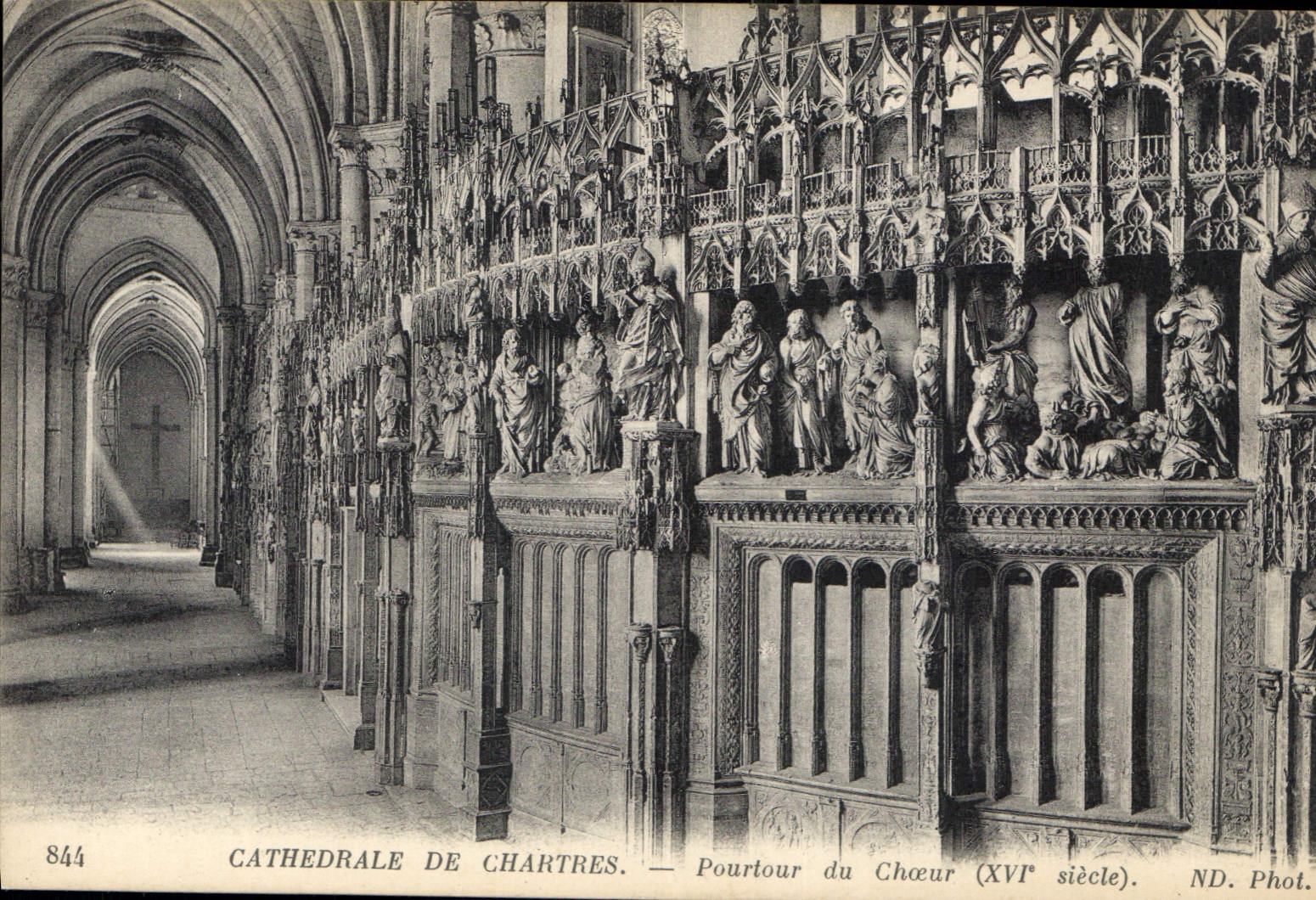 CPA Cathedrale de Chartres Pourtour du Choeur XVI siecle 