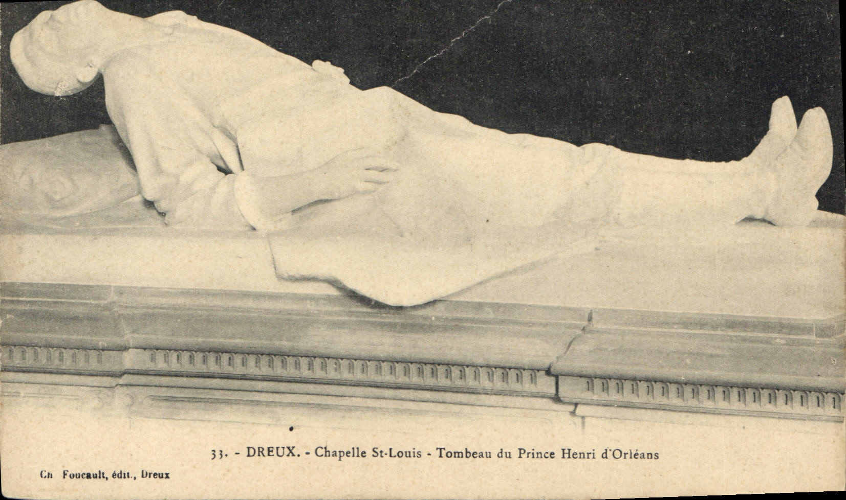 Dreux - Kapelle St-Louis - Grabmal des Prinzen Henri d'Orléans — Grabmal — Verlag Foucault, Dreux, Nr. 33