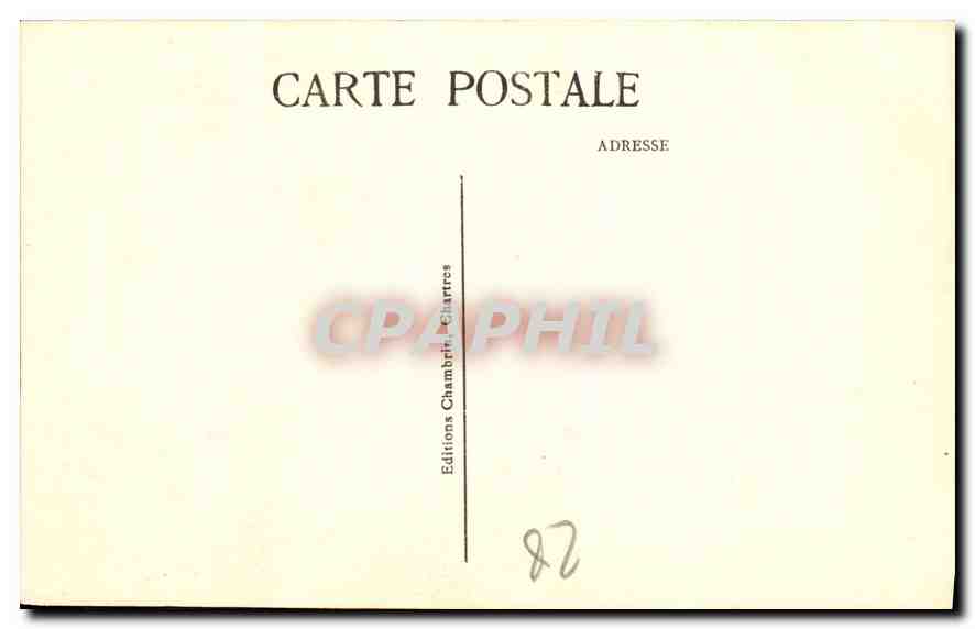 CPA Cathedrale de Chartres Grand Pretre Portail Nord XII siecle  — Verso