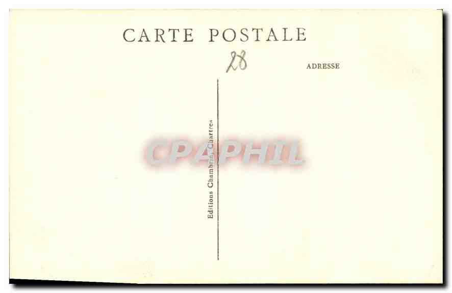 CPA Cathedrale de Chartres Deambulatoire  — Rückseite