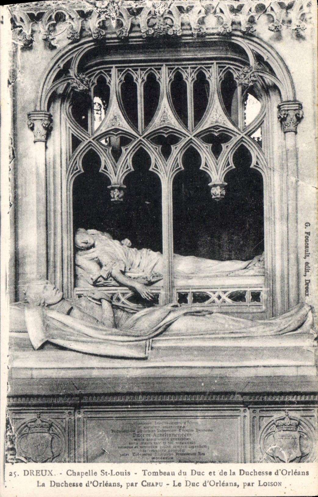 Dreux - Chapelle Saint-Louis - Tombeau du Duc et de la Duchesse d'Orléans — par Chapu et Loison