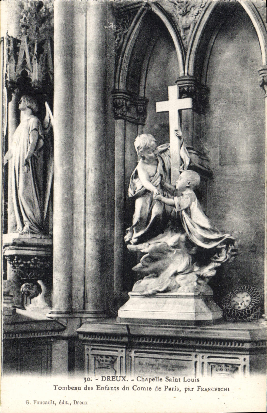 Chapelle Saint Louis - Tombeau des Enfants du Comte de Paris, par Franceschi - G. Foucault, édit., Dreux
