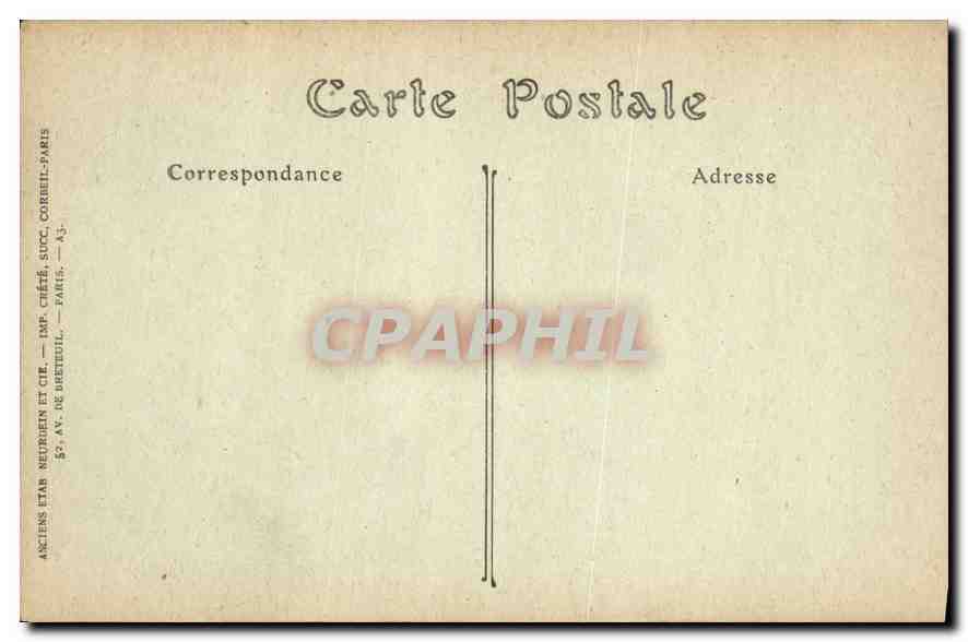 CPA Cathedrale de Chartres Notre Dame sous Terre  — Verso