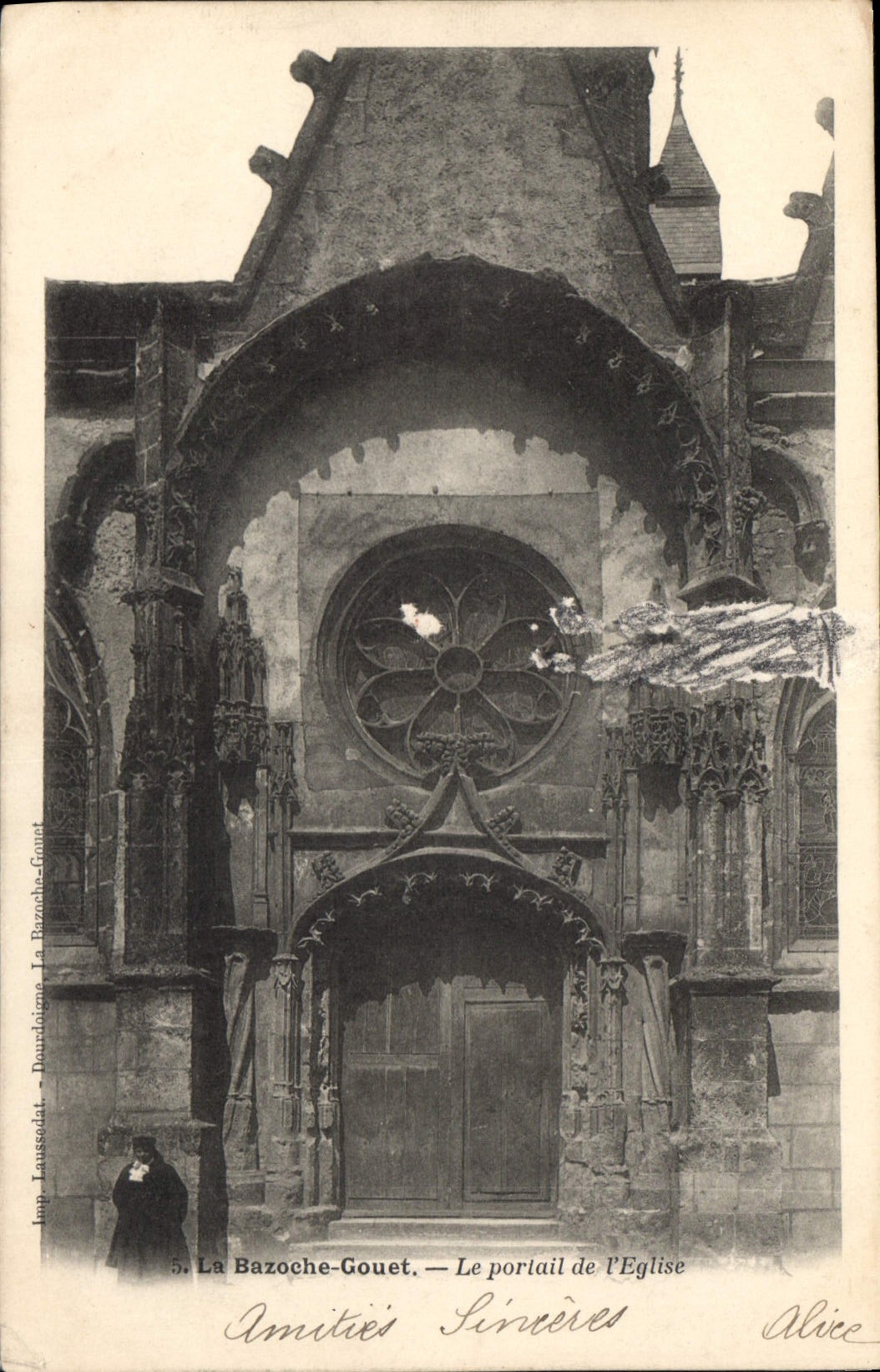 La Bazoche-Gouet — Le portail de l'Église — Jemp Laussodot