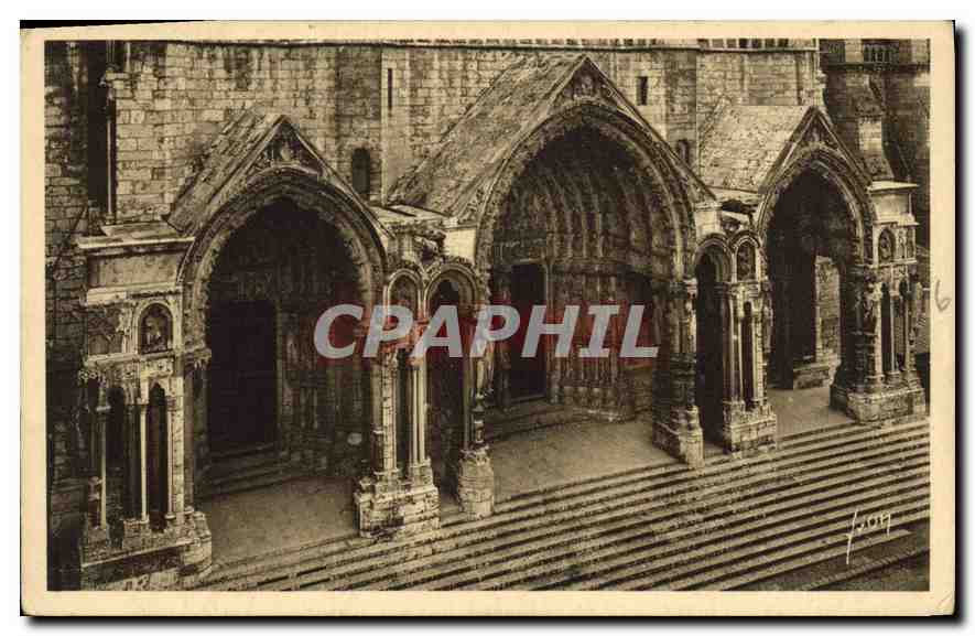 CPA La Douce France Chartres Eure et Loir le Portail Nord 