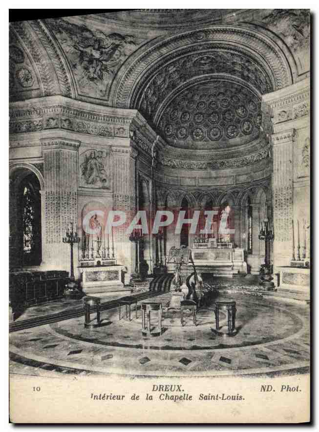 CPA Dreux Interieur de la Chapelle Saint Louis 