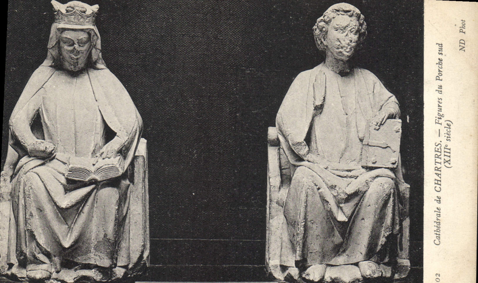 Figures du Porche sud — Cathédrale de Chartres — XIIIe siècle — ND Phot