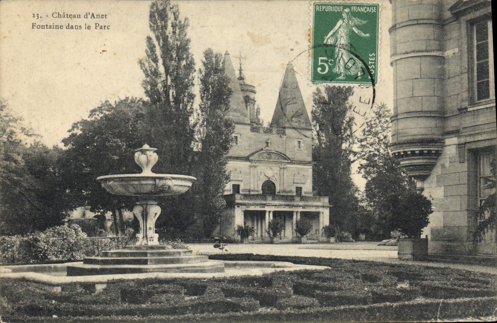 CPA Chateau d'Anet Fontaine dans le Parc 