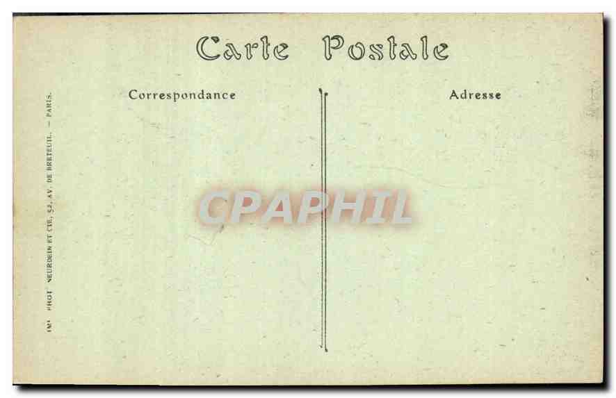 Cathédrale de Chartres — Fragment du Tour du Chœur (XVIe siècle) — ND. Phot. n°107 — Verso