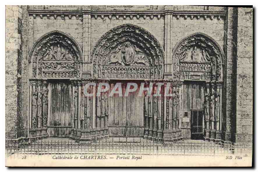 Cathédrale de CHARTRES — Portail Royal — ND Phot.