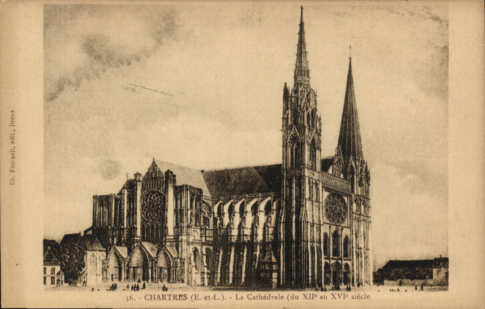 CPA Chartres E et L La Cathedrale du XII au XVI siecle 