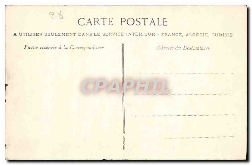CPA La Normadie Environs de la Ferte Vidame Chateau de la Barre  — Verso