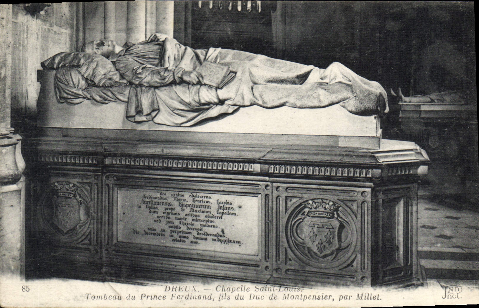 Tombeau du Prince Ferdinand, fils du Duc de Montpensier — Chapelle Saint-Louis — par Millet
