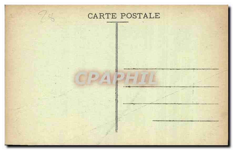 CPA Environs de Courville E et L Chateau de Villebon  — Rückseite