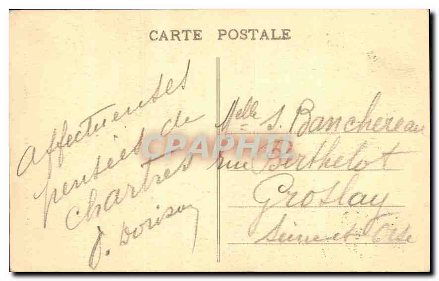 Chartres (E.-et-L.) — Portail Nord de la Cathédrale — G. Foucault, édit., Dreux — Rückseite