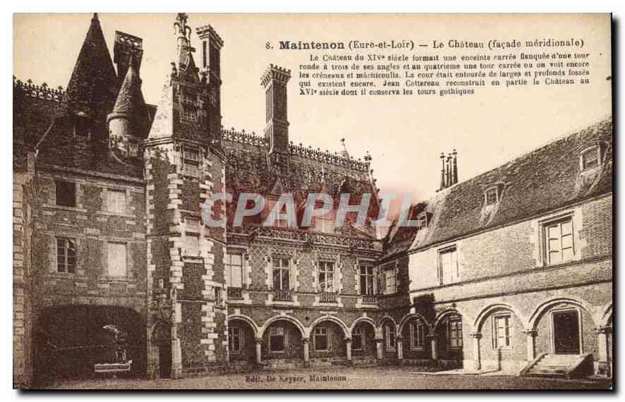 CPA Maintenon Eure et Loir Le Chateau facade meridionale 