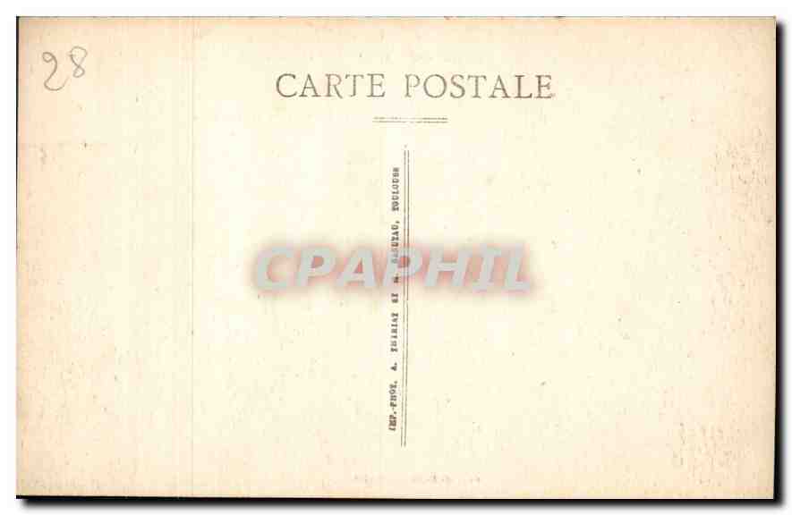 CPA Maintenon Eure et Loir Le Chateau facade meridionale  — Verso
