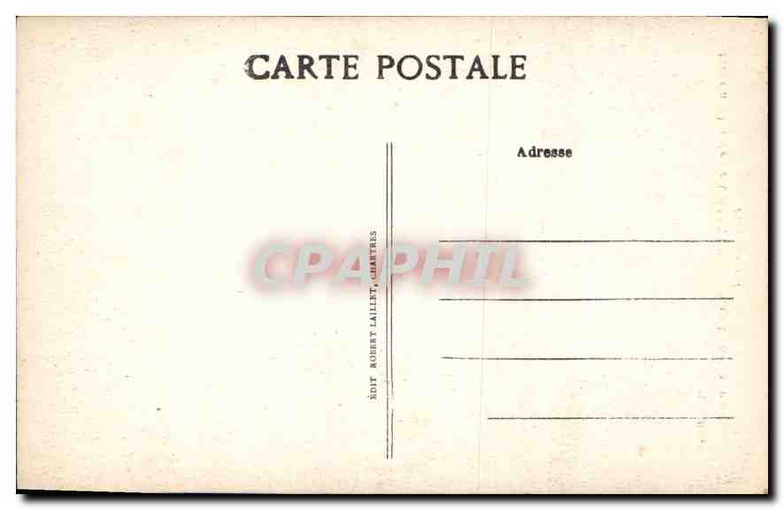 CPA Cathedrale de Chartres Portail Nord XIII siecle Pere Eternel  — Rückseite