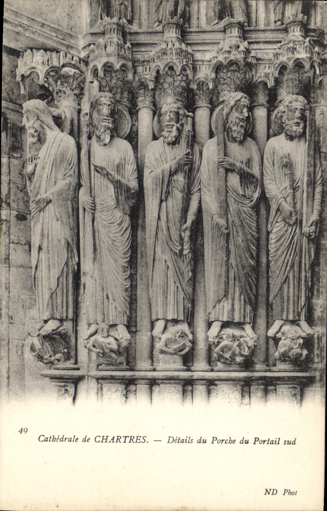 Cathédrale de Chartres — Détails du Porche du Portail sud