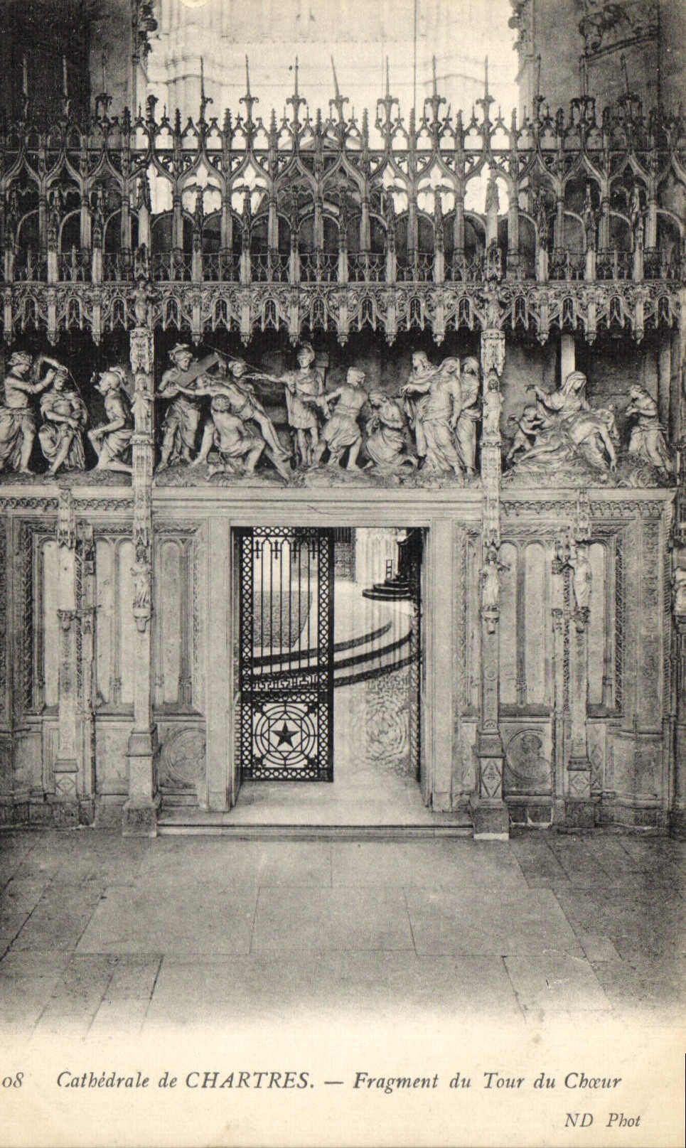 Cathédrale de CHARTRES — Fragment du Tour du Chœur — ND Phot