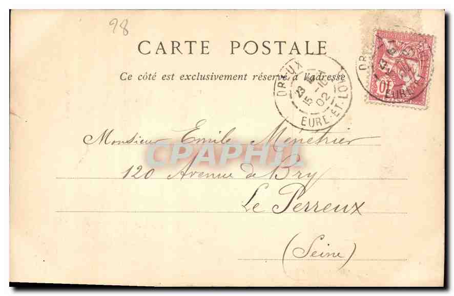 Tombeau de Louis-Philippe — Chapelle Saint-Louis — DREUX — ND Phot — Verso