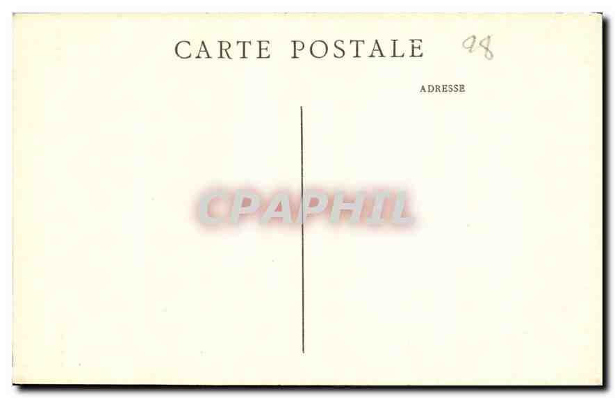 CPA Cathedrale de Chartres Roi de Juda Portail Royal XII siecle  — Rückseite