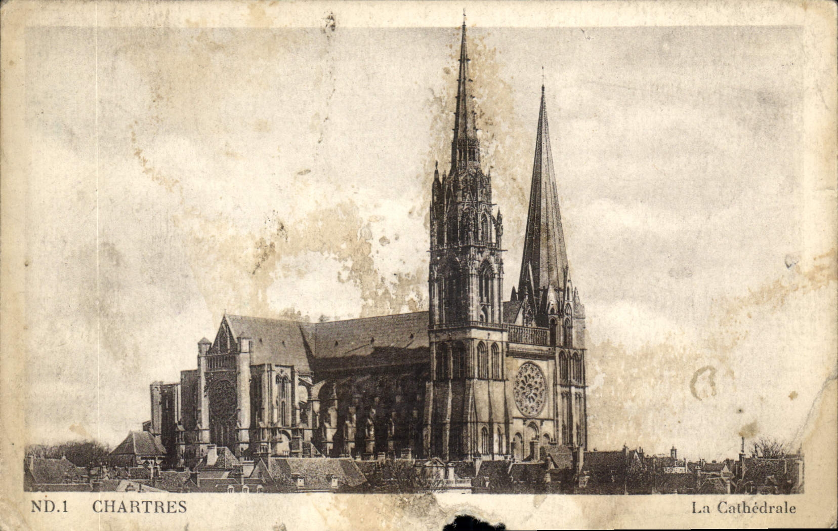 CPA Chartres La Cathedrale 
