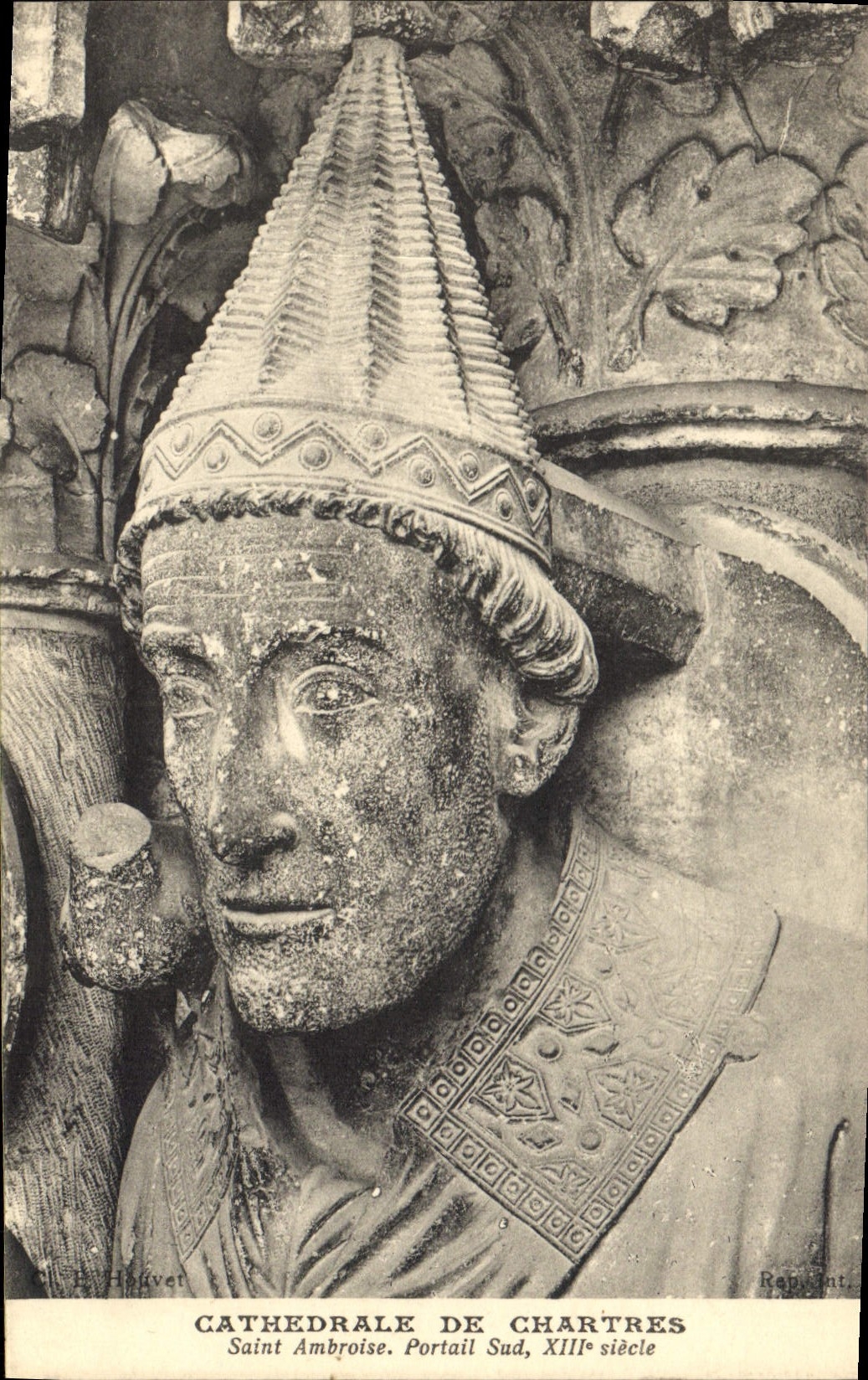 CPA Cathedrale de Chartres Saint Ambroise Portail Sud XIII siecle 