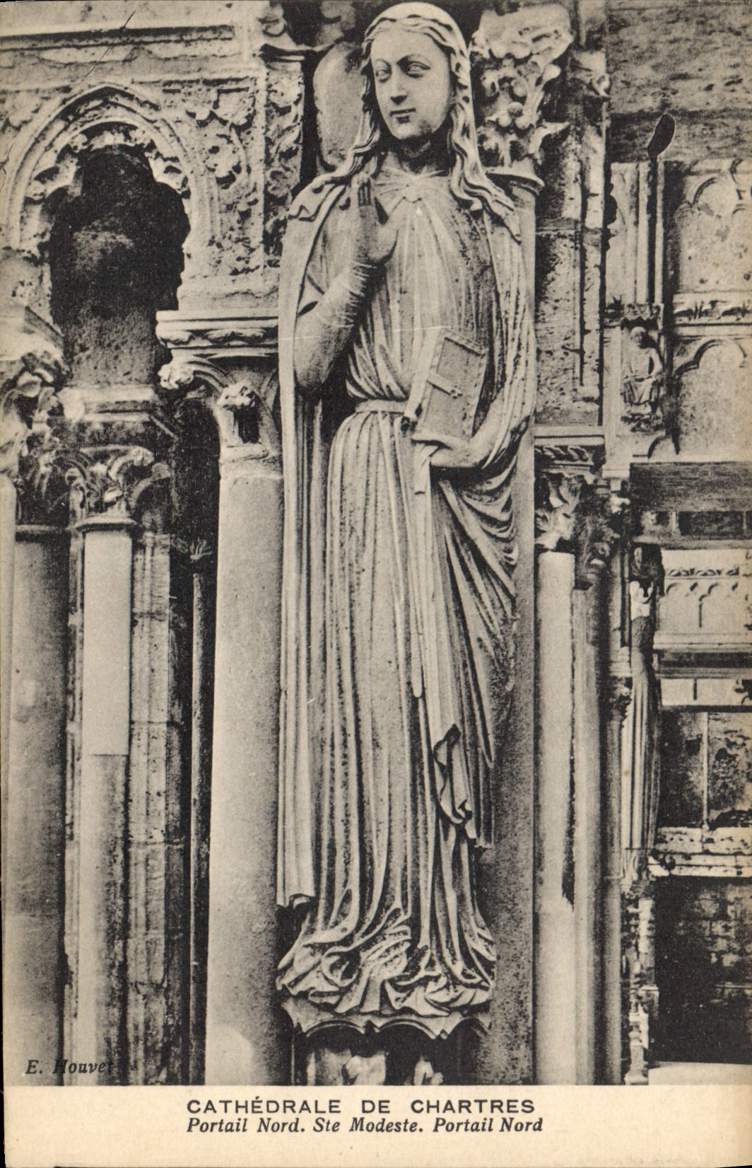 CPA Cathedrale de Chartres Portail Nord Ste Modeste Portail Nord 