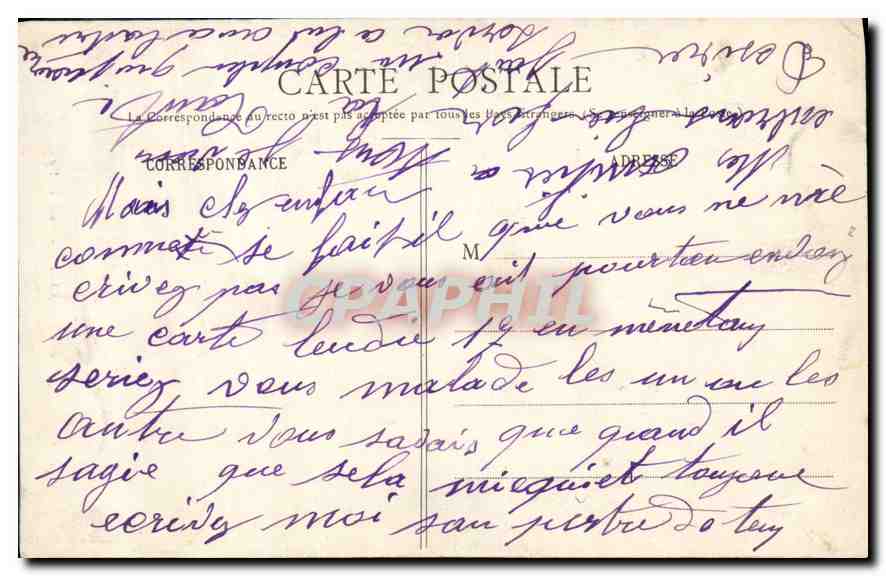 CPA Chartres Noel Bailly  — Rückseite