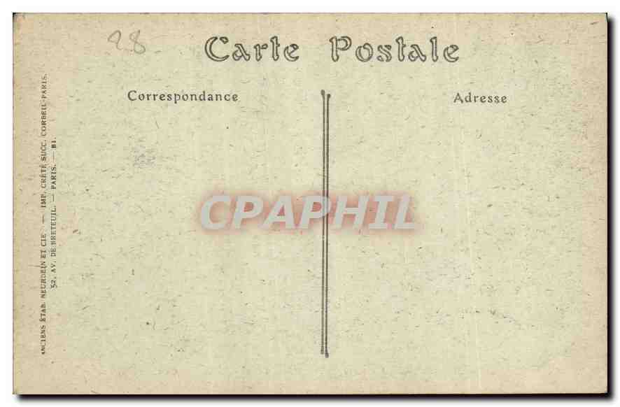 CPA Dreux Chapelle Saint Louis Tombeaux du Duc d'Aumale Dubois sculpteur  — Verso